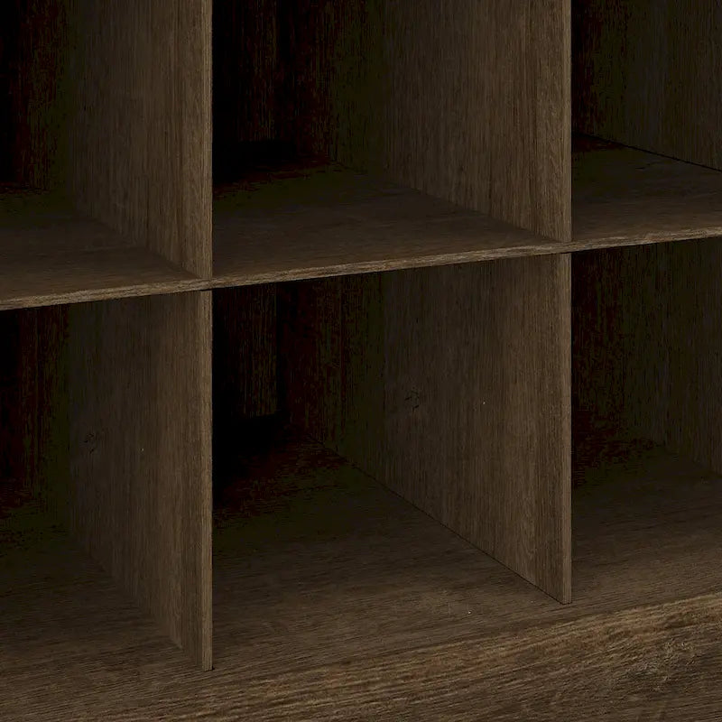Woodland Hall Tree and Small Shoe Bench with Shelves by Bush Furniture