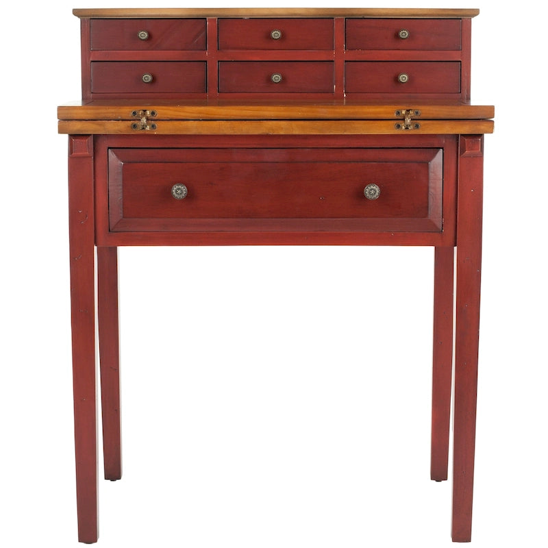 Bureau pliant à 7 tiroirs Gerly de SAFAVIEH