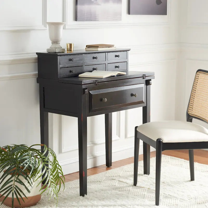 Bureau pliant à 7 tiroirs Gerly de SAFAVIEH