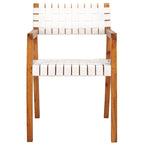 Chaise de salle à manger en cuir tressé SAFAVIEH Gerda - 22,1 L x 20,9 P x 31,9 H - 22Wx21Px32H