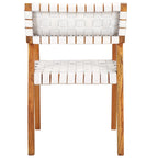 Chaise de salle à manger en cuir tressé SAFAVIEH Gerda - 22,1 L x 20,9 P x 31,9 H - 22Wx21Px32H