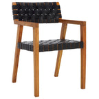 Chaise de salle à manger en cuir tressé SAFAVIEH Gerda - 22,1 L x 20,9 P x 31,9 H - 22Wx21Px32H