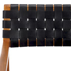 Chaise de salle à manger en cuir tressé SAFAVIEH Gerda - 22,1 L x 20,9 P x 31,9 H - 22Wx21Px32H