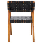 Chaise de salle à manger en cuir tressé SAFAVIEH Gerda - 22,1 L x 20,9 P x 31,9 H - 22Wx21Px32H