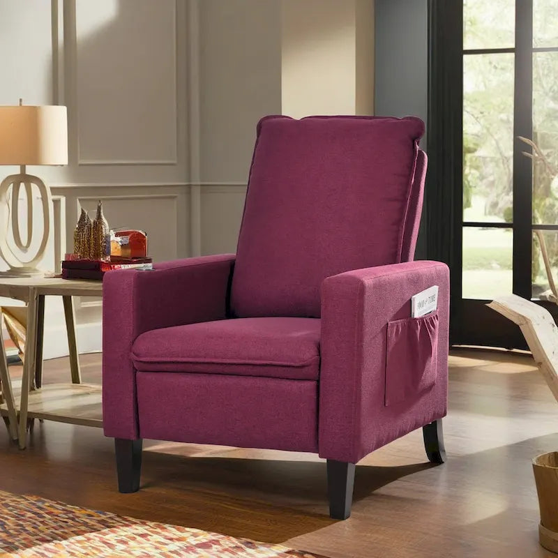 Christopher Knight Home - Canapé inclinable réglable Mason avec porte-gobelet et rangement pratique