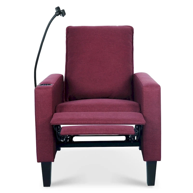 Christopher Knight Home - Canapé inclinable réglable Mason avec porte-gobelet et rangement pratique