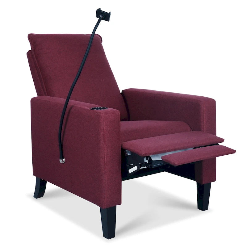 Christopher Knight Home - Canapé inclinable réglable Mason avec porte-gobelet et rangement pratique