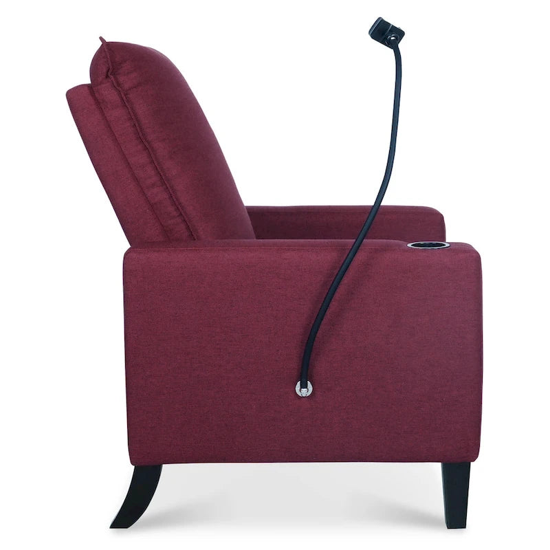 Christopher Knight Home - Canapé inclinable réglable Mason avec porte-gobelet et rangement pratique