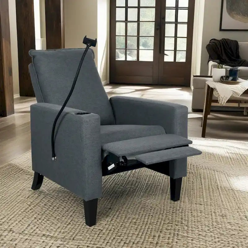 Christopher Knight Home - Canapé inclinable réglable Mason avec porte-gobelet et rangement pratique