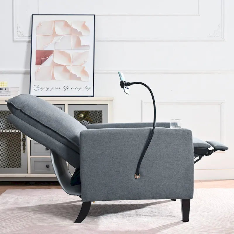 Christopher Knight Home - Canapé inclinable réglable Mason avec porte-gobelet et rangement pratique