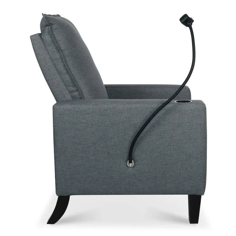 Christopher Knight Home - Canapé inclinable réglable Mason avec porte-gobelet et rangement pratique