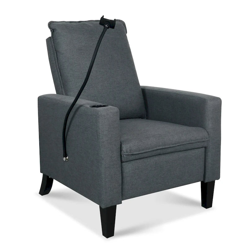 Christopher Knight Home - Canapé inclinable réglable Mason avec porte-gobelet et rangement pratique