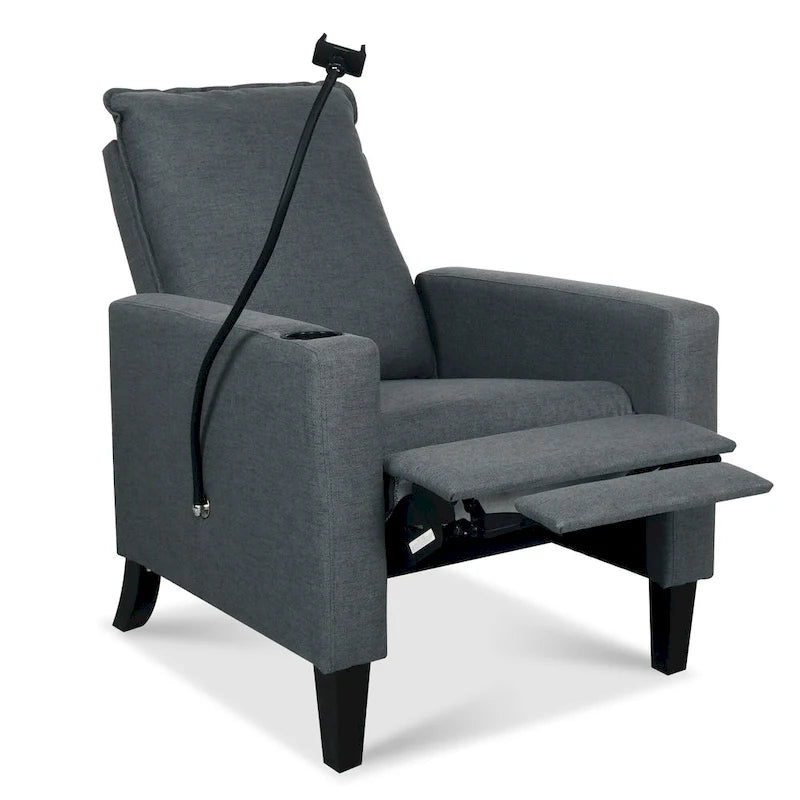 Christopher Knight Home - Canapé inclinable réglable Mason avec porte-gobelet et rangement pratique