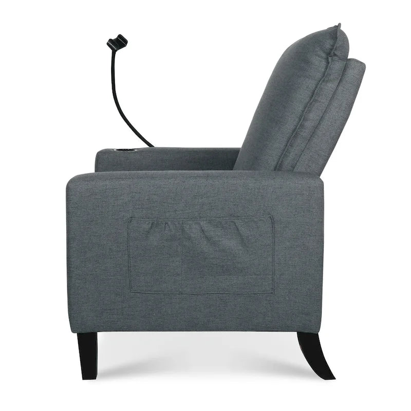 Christopher Knight Home - Canapé inclinable réglable Mason avec porte-gobelet et rangement pratique