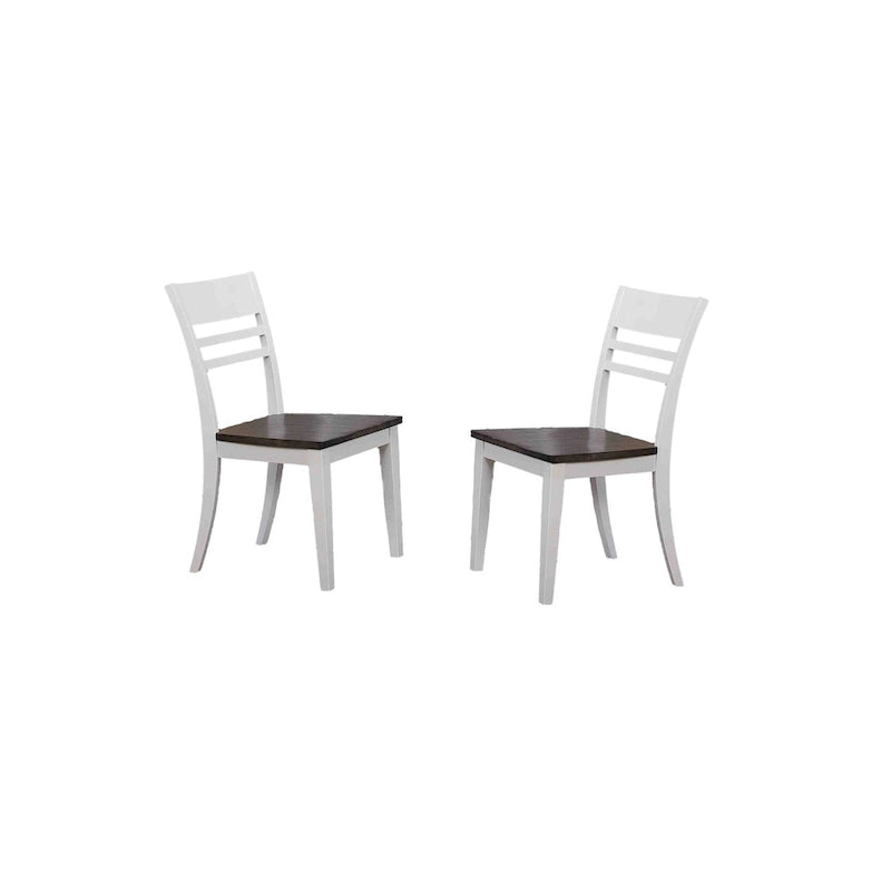 Ensemble de salle à manger 5 pièces Hudson gris foncé/blanc neige