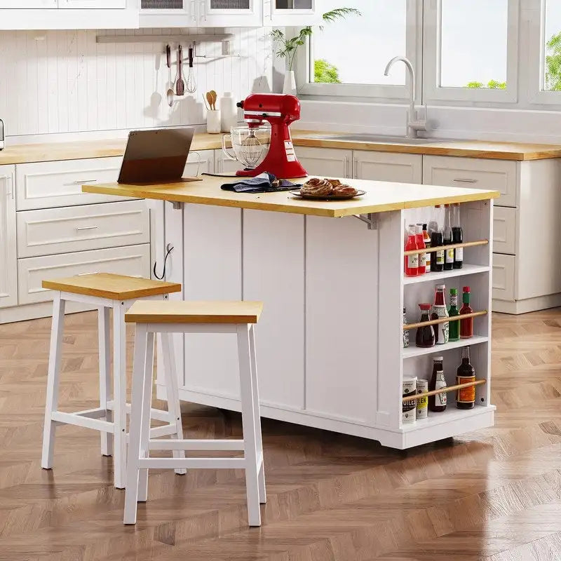Îlot de cuisine Frost de 53 pouces avec abattant