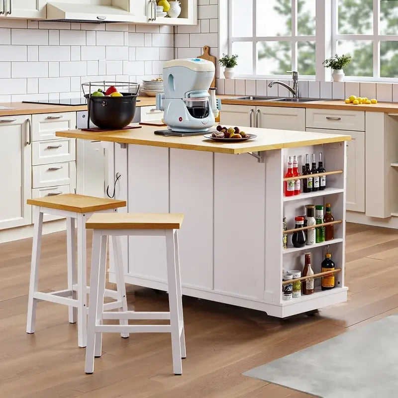 Îlot de cuisine Frost de 53 pouces avec abattant
