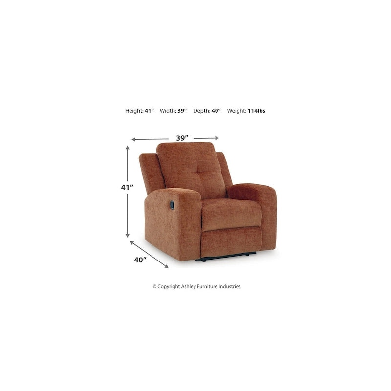 Signature Design by Ashley Danum Zero Wall Recliner
