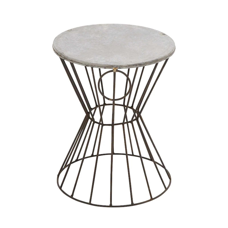 Table d'appoint en métal - Gris - Roche River Decor