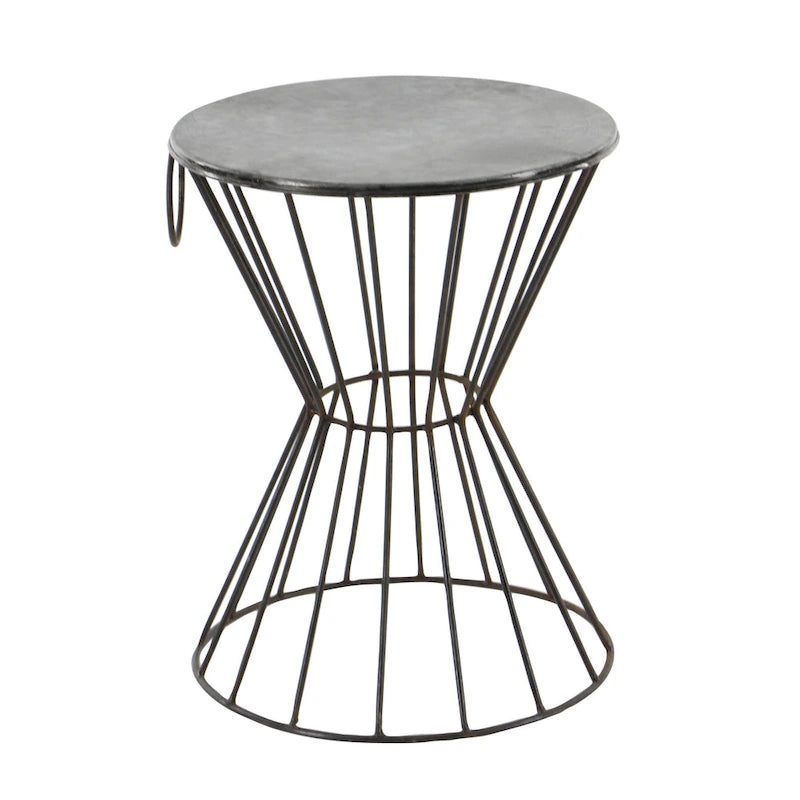 Table d'appoint en métal - Gris - Roche River Decor