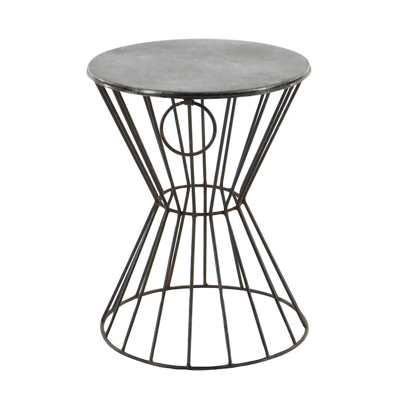 Table d'appoint en métal - Gris - Roche River Decor