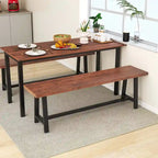 Costway 1/2 PCS 60 Dining Bench 3 Person Entryway Shoe Bench with