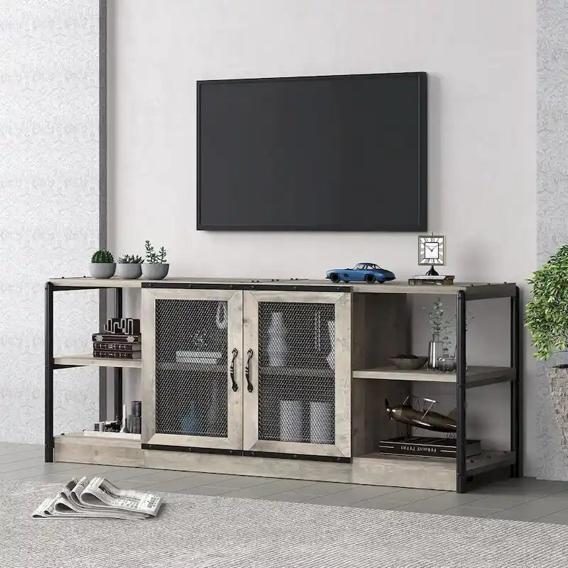 Meuble TV en bois de 65 pouces de long