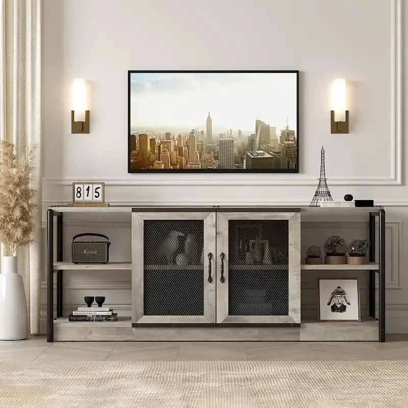 Meuble TV en bois de 65 pouces de long