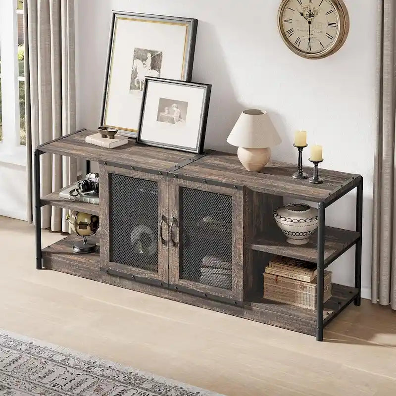 Meuble TV en bois de 65 pouces de long