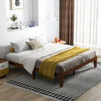 Costway King Size 14 Wooden Bed Frame Mattress Platform Wood Slats