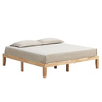 Costway King Size 14 Wooden Bed Frame Mattress Platform Wood Slats