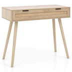 Table console en rotin Costway avec tiroir extractible Style Bohème pour Entrée - Voir Détails