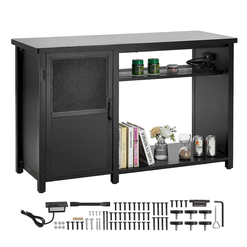 Meuble pour aquarium ou terrarium avec rangements, placard et kit de quincaillerie