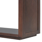 Console de 55" rustique avec tiroirs et étagère ouverte pour salon