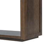Console de 55" rustique avec tiroirs et étagère ouverte pour salon
