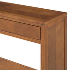 Console de 55" rustique avec tiroirs et étagère ouverte pour salon