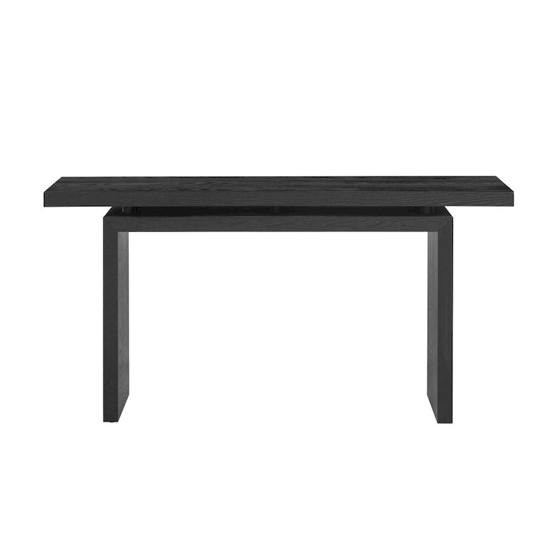 Ash Veneer Console Table, Modern Simple Style, Featuring Clever Tabletop Design, Suitable for Entryway, Hallway