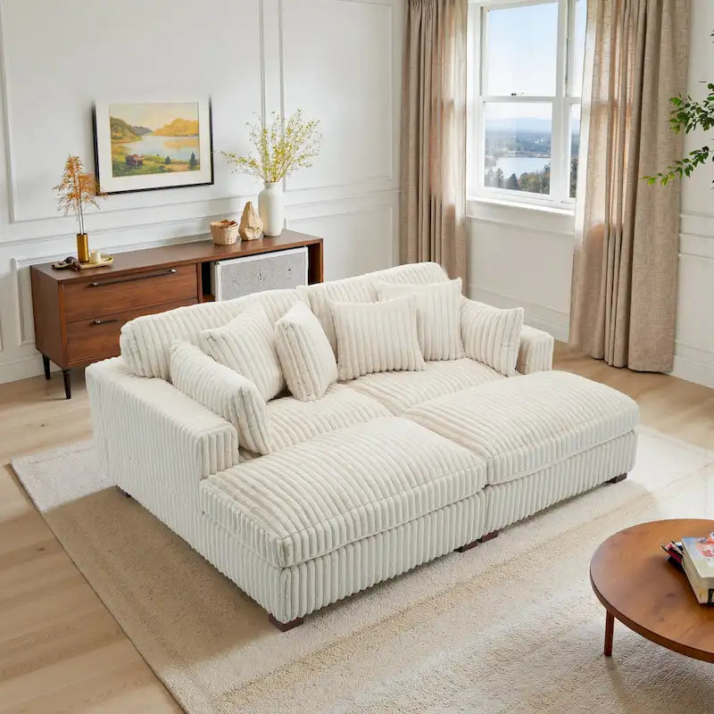 Modular Sectional Fabric Sofa for Living Room & Bedroom