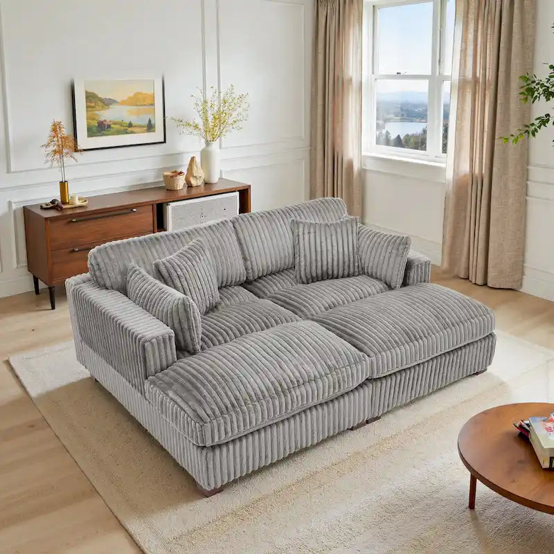 Modular Sectional Fabric Sofa for Living Room & Bedroom