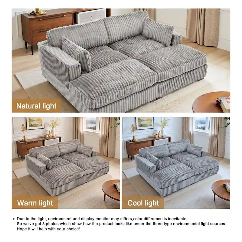 Modular Sectional Fabric Sofa for Living Room & Bedroom