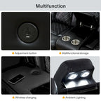 Modern 3-Piece Leather Recliner Sofa Set with LED, Wireless Charging