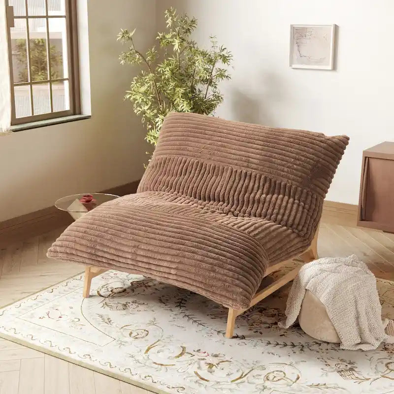 Large Bean Bag Chair Modern Leisure Chair Comfy Sleeper Sofas Lounge Chair for Living Room Bedroom