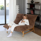 Large Bean Bag Chair Modern Leisure Chair Comfy Sleeper Sofas Lounge Chair for Living Room Bedroom