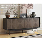 WESOME 64.45 Meuble TV / Meuble multimédia de style Mid-Century avec portes