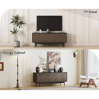 WESOME 64.45 Meuble TV / Meuble multimédia de style Mid-Century avec portes