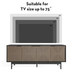 WESOME 64.45 Meuble TV / Meuble multimédia de style Mid-Century avec portes