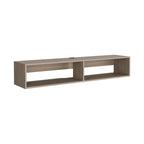 Meuble TV mural moderne 59 Meuble TV flottant avec étagères et gestion des câbles - 10.4H x 59.1W x 12.6D