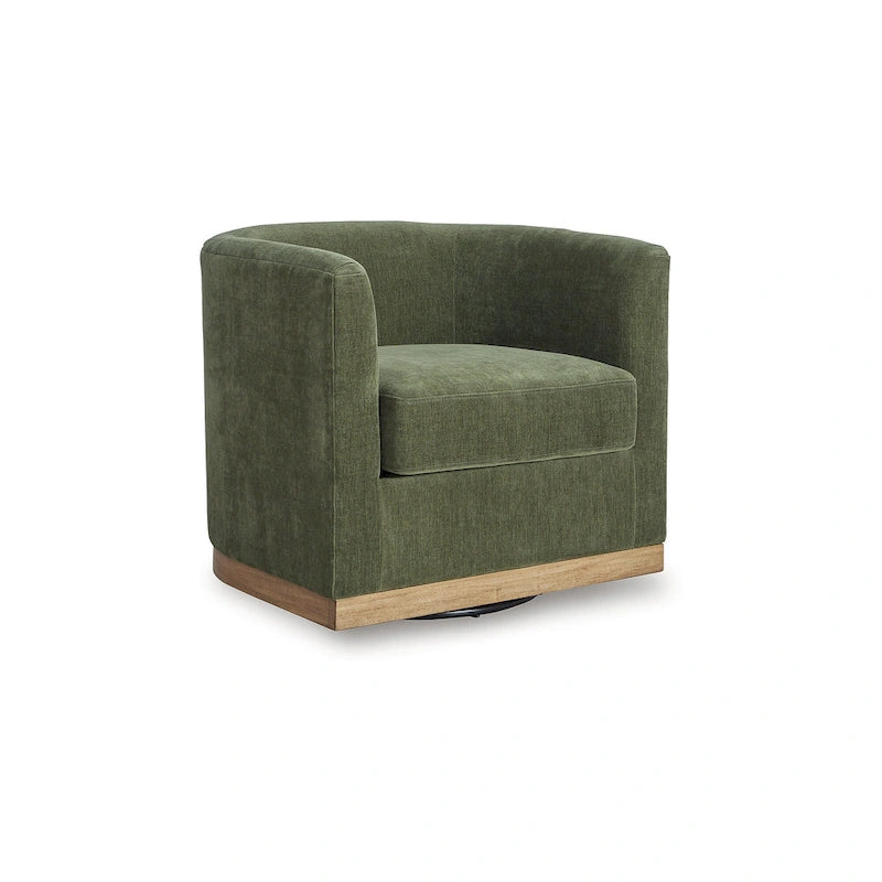Signature Design by Ashley Jersonlow Forest Green Swivel Chair - 34 W x 31.25 D x 28.88 H