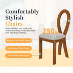 Ensemble de salle à manger moderne 7 pièces avec 6 chaises rembourrées