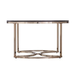 Lot de 2 tables basses gigognes rondes effet miroir pour salon - 32 x 32 x 17